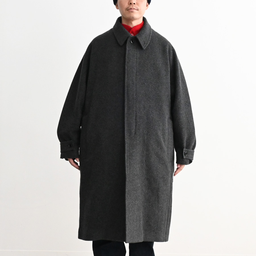 ONE FIFTH (ワンフィフス) ウールメルトン・ステンカラーコート