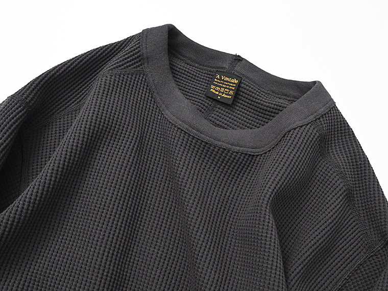 A Vontade（アボンタージ) Big Waffle Crew Top VTD-0637-CS