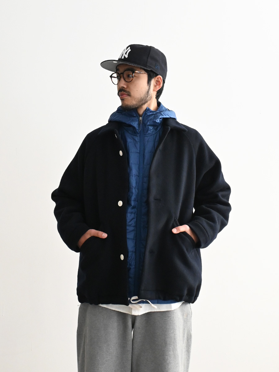 maillot mature(マイヨマチュア) Double Face Beaver Coach Jacket