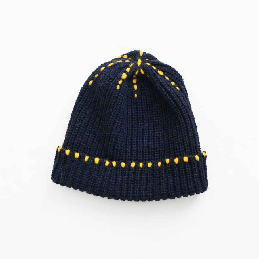 ONE FIFTH(ワンフィフス) HANDKNIT STITCH KNIT CAP -ナイモノねだり