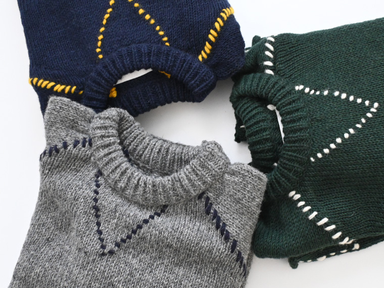 新品 ONE FIFTH HANDKNIT ニット 定価:26400円 ONE FIFTH(ワンフィフス) HANDKNIT RAGLAN STITCH CREW -ナイモノねだり