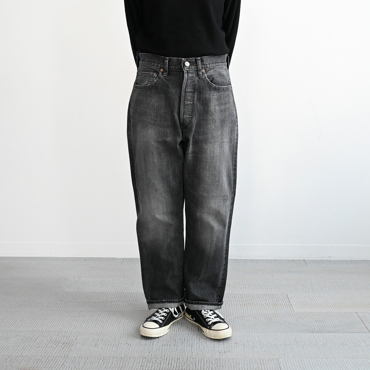 ORDINARY FITS(オーディナリーフィッツ） 117 TYPE LOOSE BLACK USED