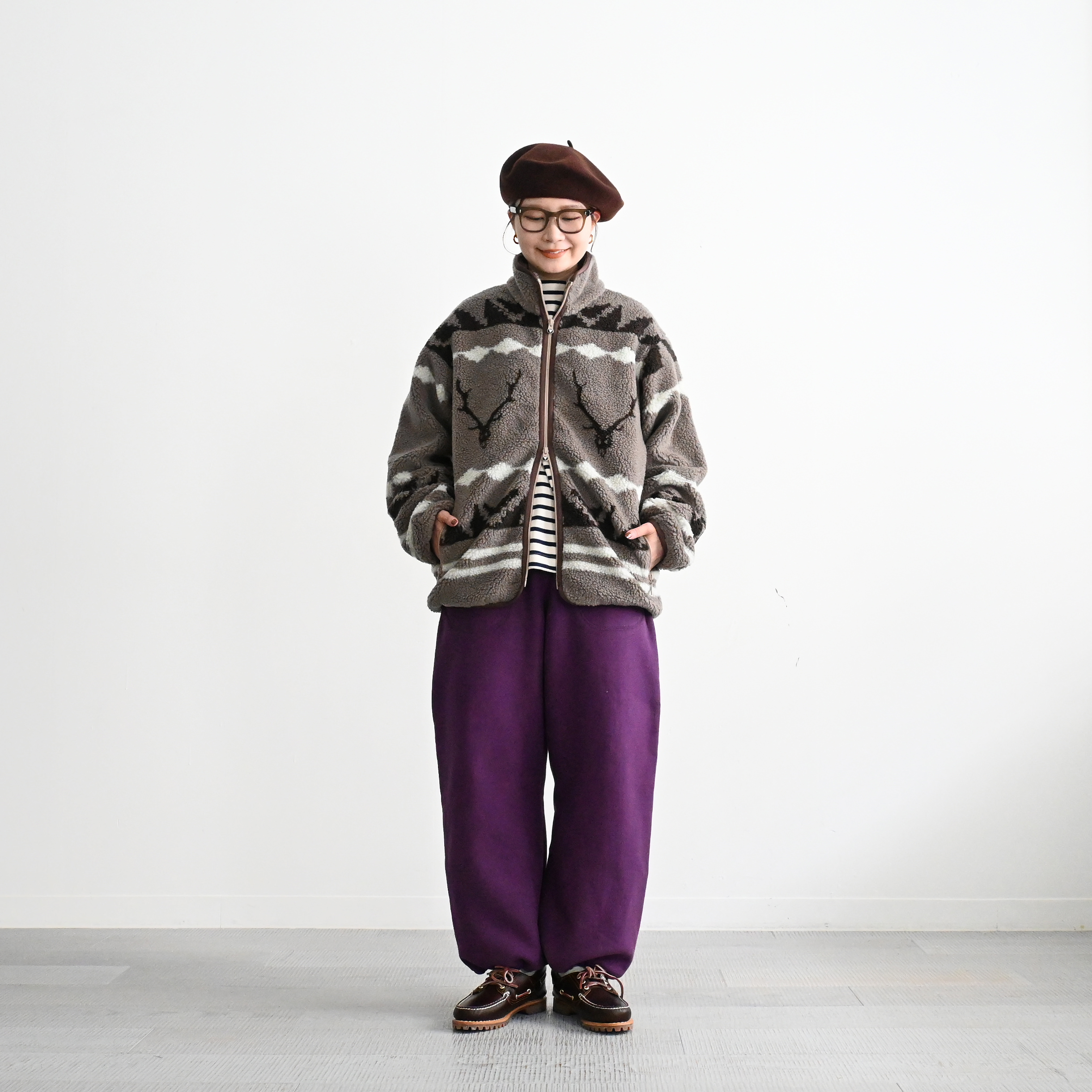 South2 West8(サウスツー ウエストエイト) Piping Jacket - Poly Boa