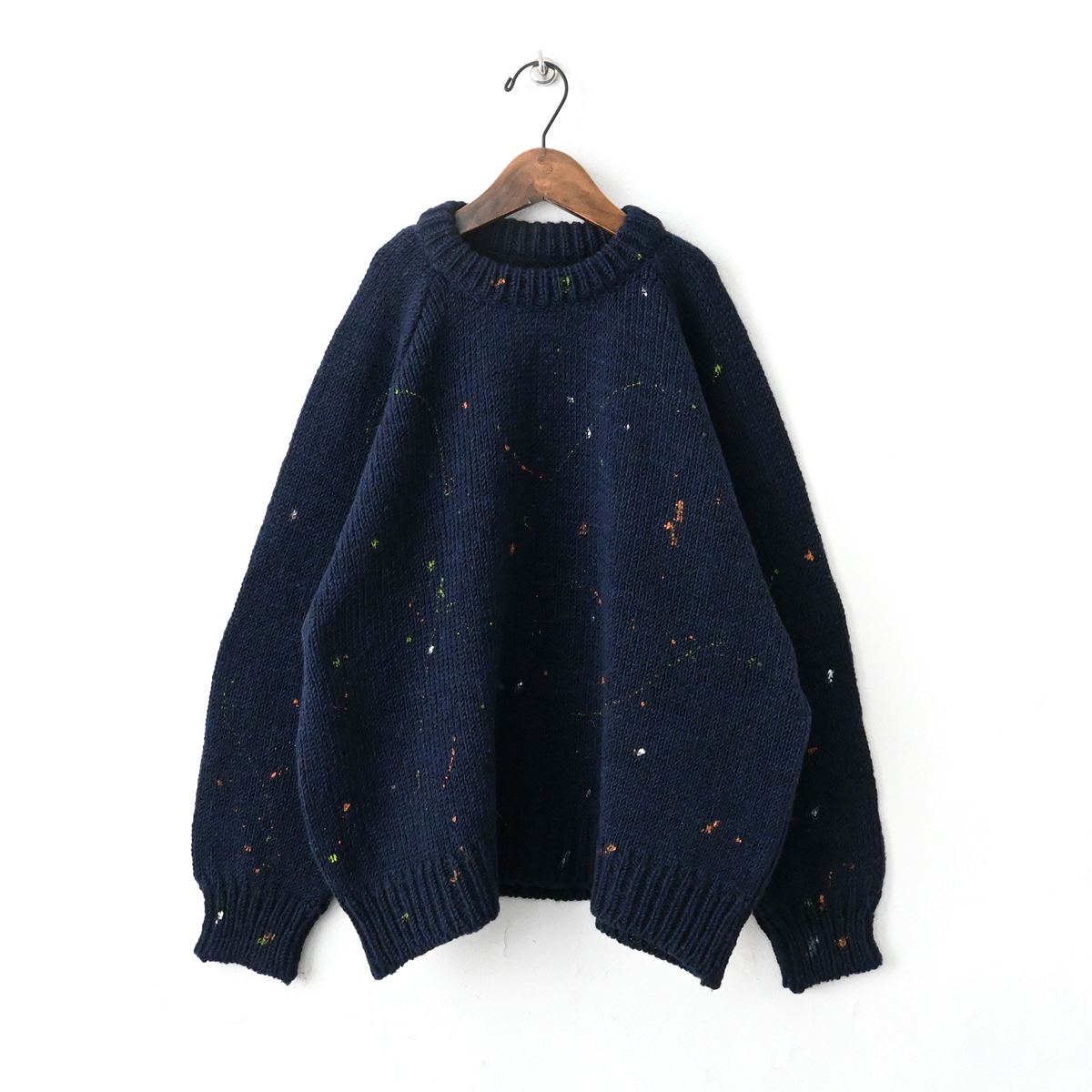 ONE FIFTH(ワンフィフス) HANDKNIT RAGLAN CREW 