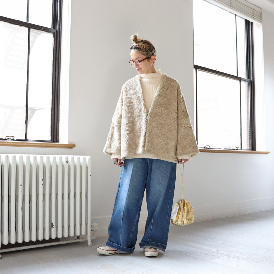 Veritecoeur (ヴェリテクール) リネンウール・ショールジャケット