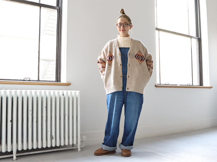 PENDOLTON (ペンドルトン) ハーディング柄・ニットカーディガン