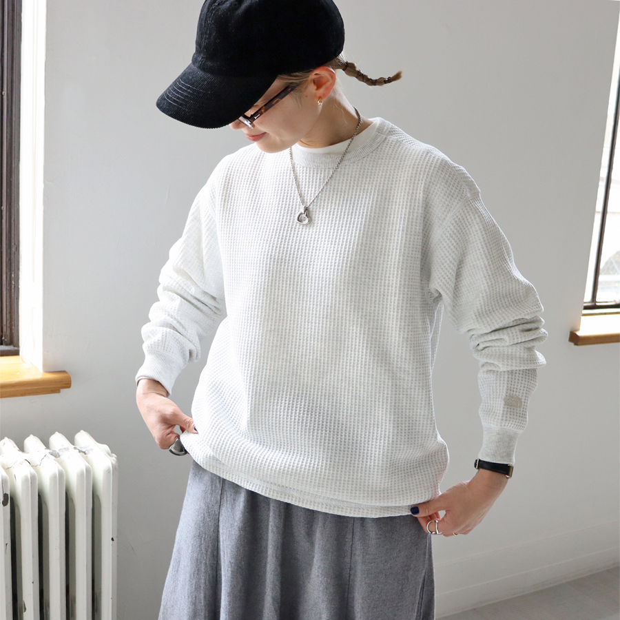 TBPR WAFFLE CREW KNIT 新品 Lサイズ THE NORTH FACE (ザ ノースフェイス) L/S Warm Waffle Crew (ワッフル