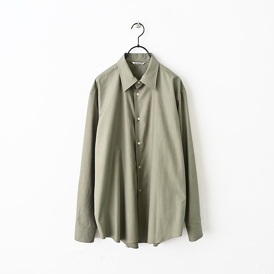 AURALEE (オーラリー) WASHED FINX TWILL SHIRT