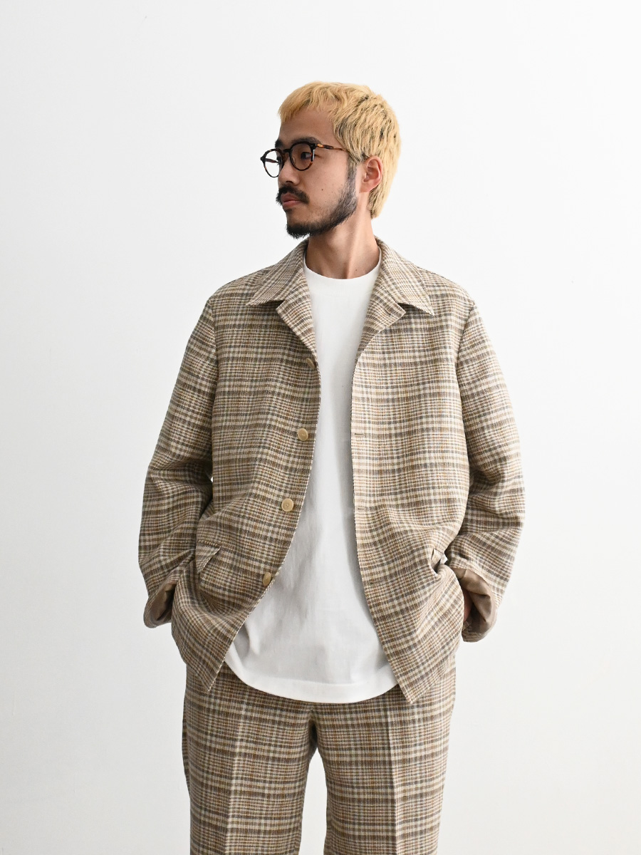 AURALEE (オーラリー) SILK LINEN NEP CHECK JACKET