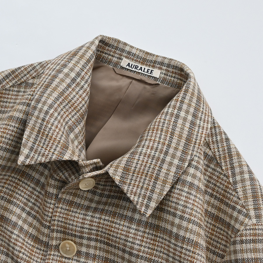 AURALEE (オーラリー) SILK LINEN NEP CHECK JACKET