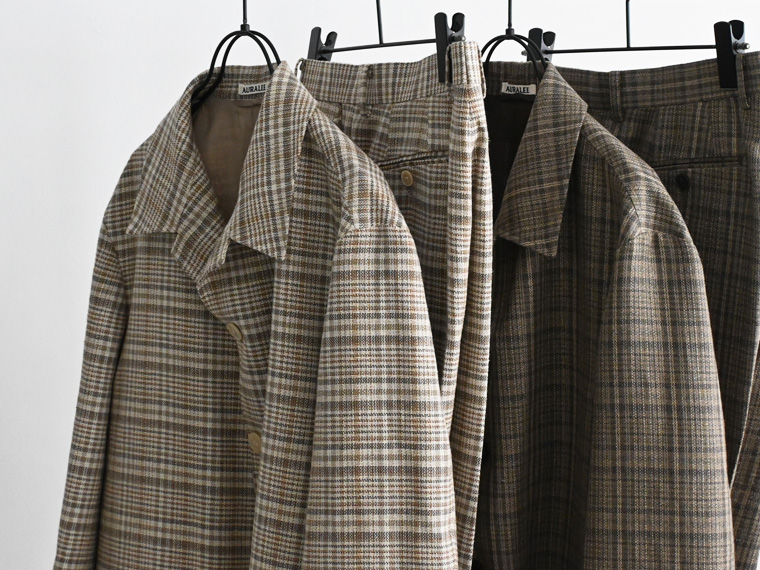 AURALEE (オーラリー) SILK LINEN NEP CHECK JACKET
