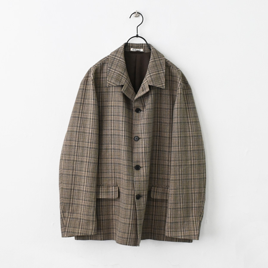AURALEE (オーラリー) SILK LINEN NEP CHECK JACKET