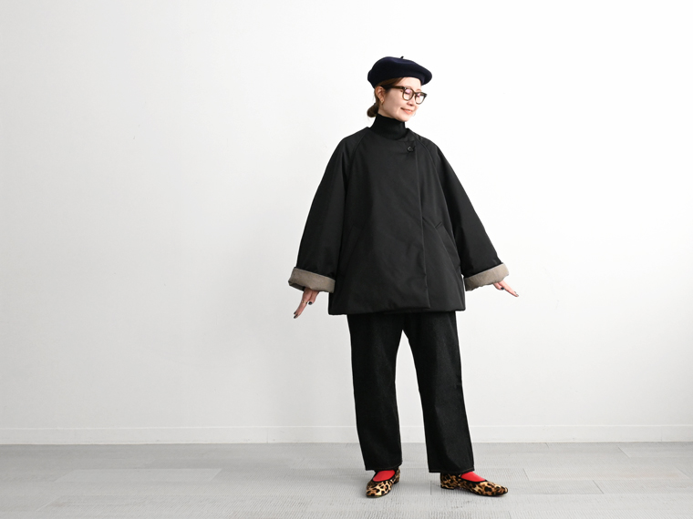 THE SHINZONE(ザ シンゾーン) COLLARLESS PADDED COAT