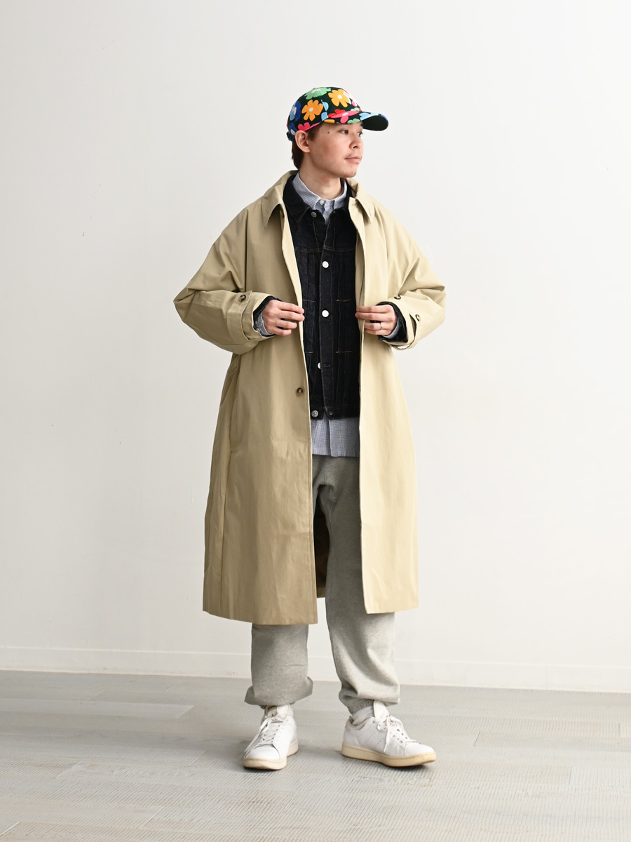 ONE FIFTH (ワンフィフス) ウールメルトン・ステンカラーコート