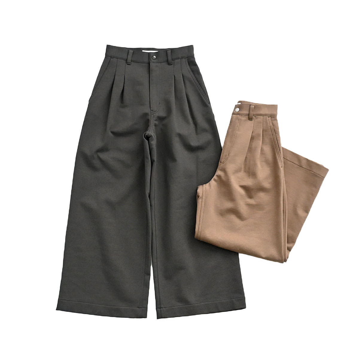 PHEENY(フィーニー) Hard Compact French Terry Wide Pants