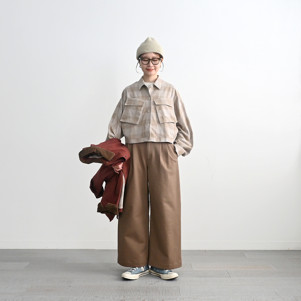 PHEENY(フィーニー) Hard Compact French Terry Wide Pants