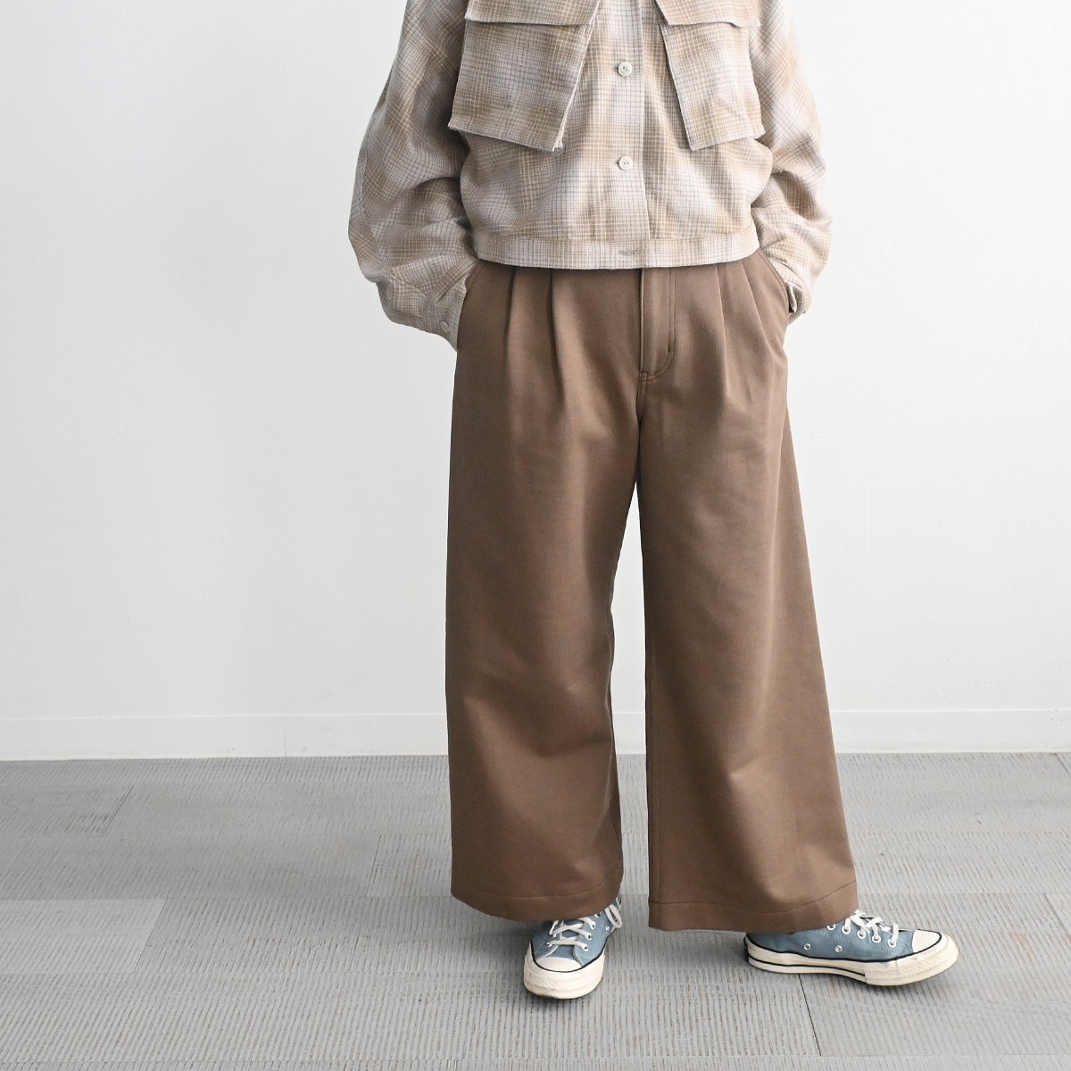 PHEENY(フィーニー) Hard Compact French Terry Wide Pants