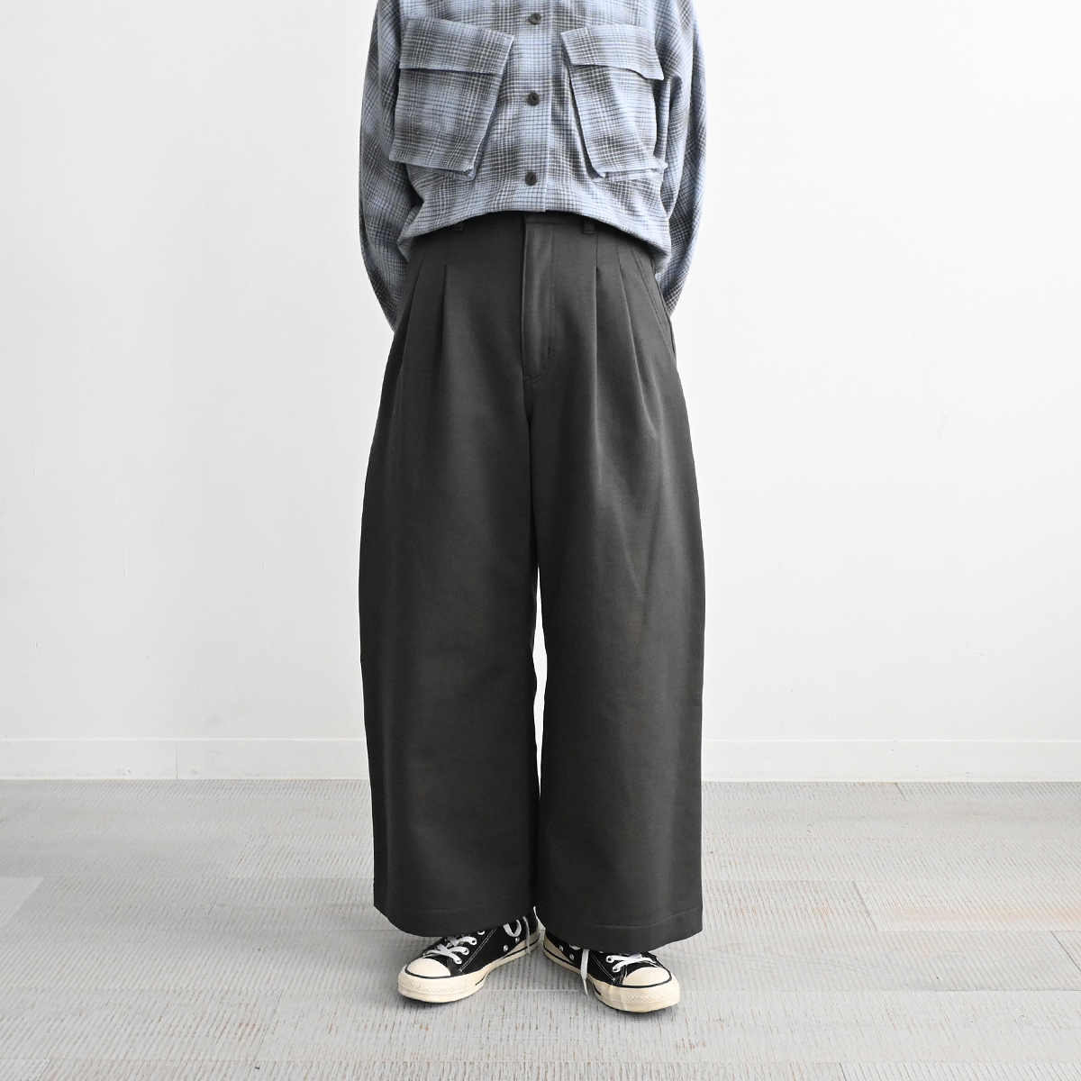 PHEENY(フィーニー) Hard Compact French Terry Wide Pants