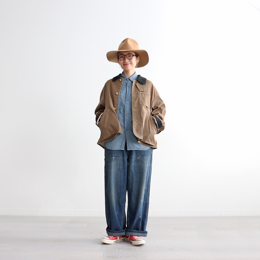 chimala (チマラ) デニムペインターパンツ - SHORTER LENGTH