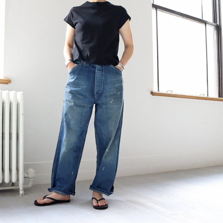 chimala (チマラ) デニムペインターパンツ - SHORTER LENGTH