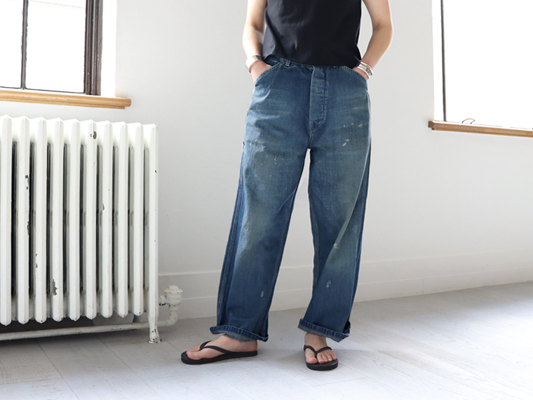 chimala (チマラ) デニムペインターパンツ - SHORTER LENGTH