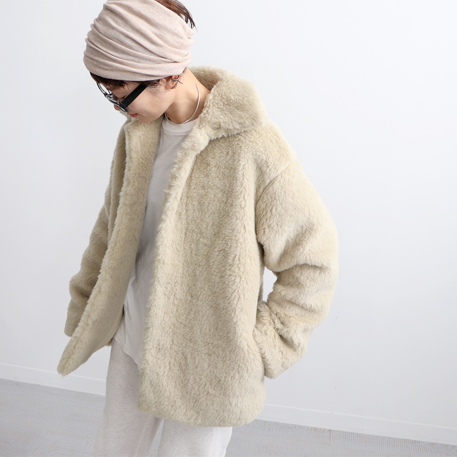 SALEHOT】 Ron Herman - AURALEE SHETLAND WOOL BOA BIG BLOUSONの通販