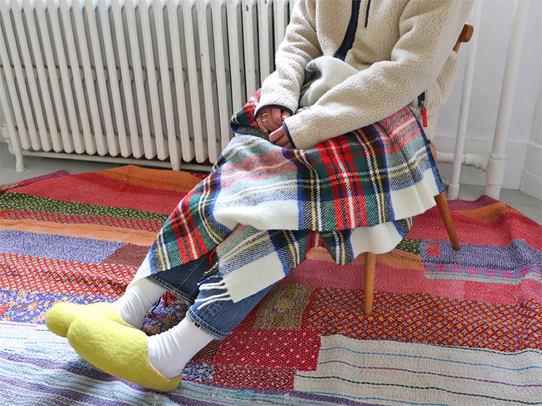 TWEEDMILL (ツイードミル) ブランケットストール - tartan check