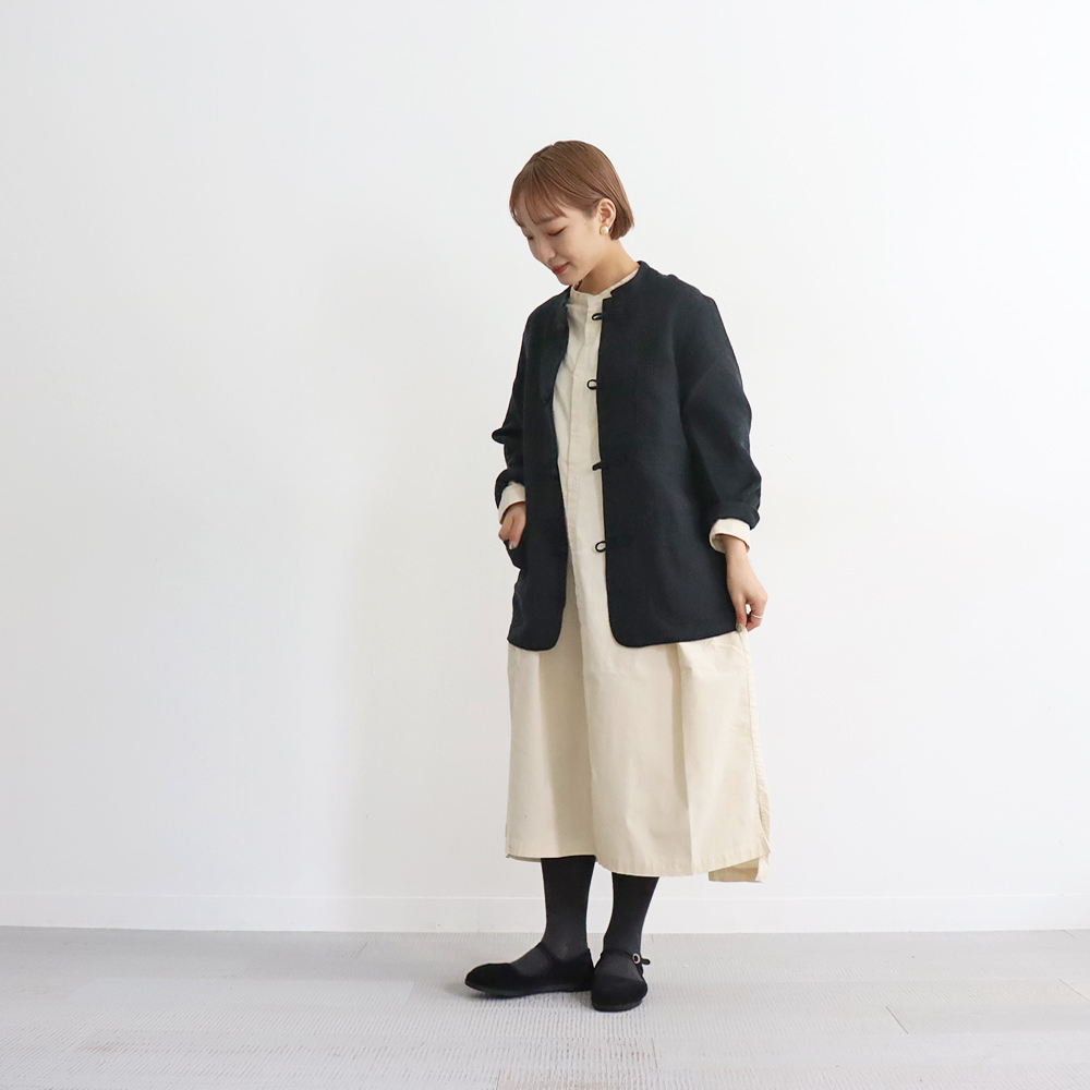 Ordinary fits(オーディナリーフィッツ） STAND COLLOR WORK ONEPIECE
