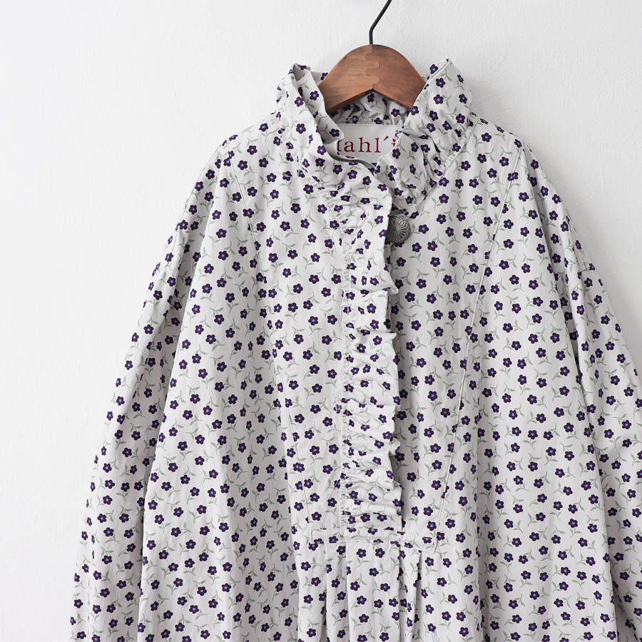 Dahl Ia ダリア フリル コンチョ 花柄ワンピース Dahl Ia ダリア フリル コンチョ 花柄ワンピース