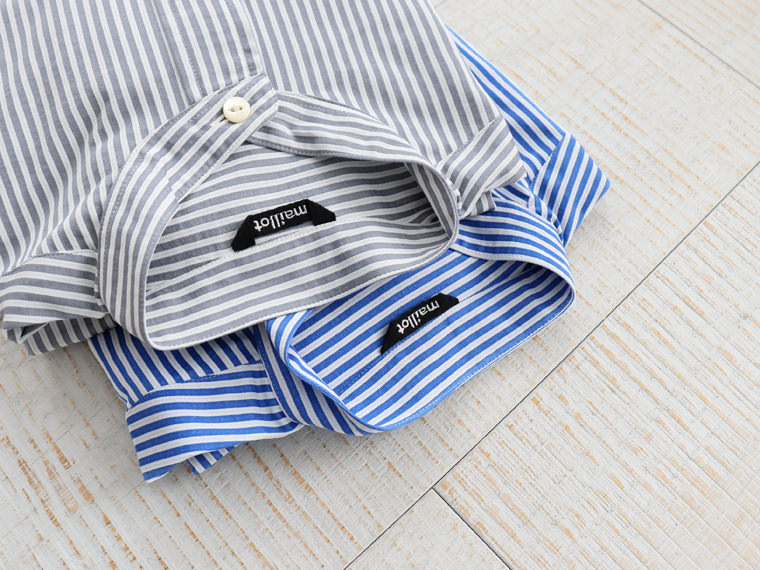 maillot mature(マイヨマチュア) Narrow Stripe Jersey Long Tail Shirt (ナローストライプジャージーロングテイルシャツ) MAS-22159