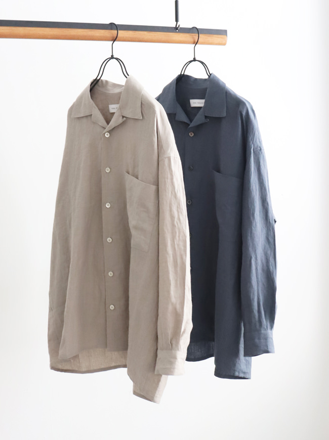 PERS PROJECTS　VICTOR L/S WIDE FIT SHIRTS “SOLID”