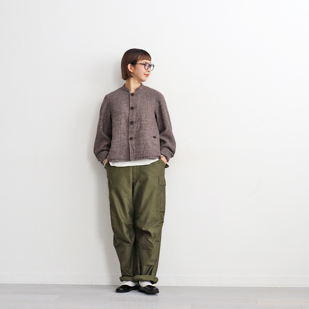 nanamica（ナナミカ） Wool Linen Band collar Jacket | STRATO BLOG