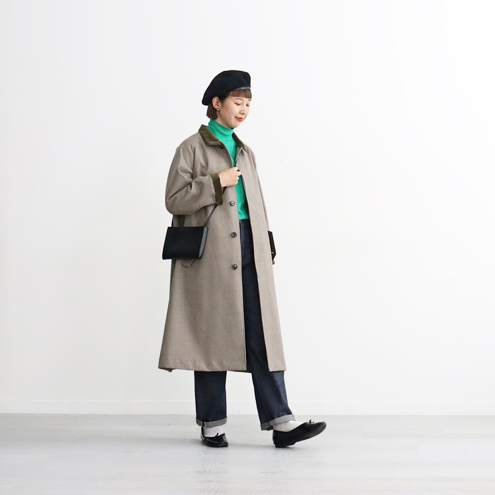 phlannelフランネル[Phlannel]winter harrington coat beige