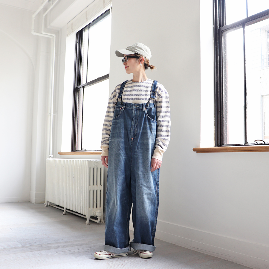 RhodolirioN (ロドリリオン)　5Pockets Suspender Pant - Denim (サスペンダーデニムパンツ) OR739