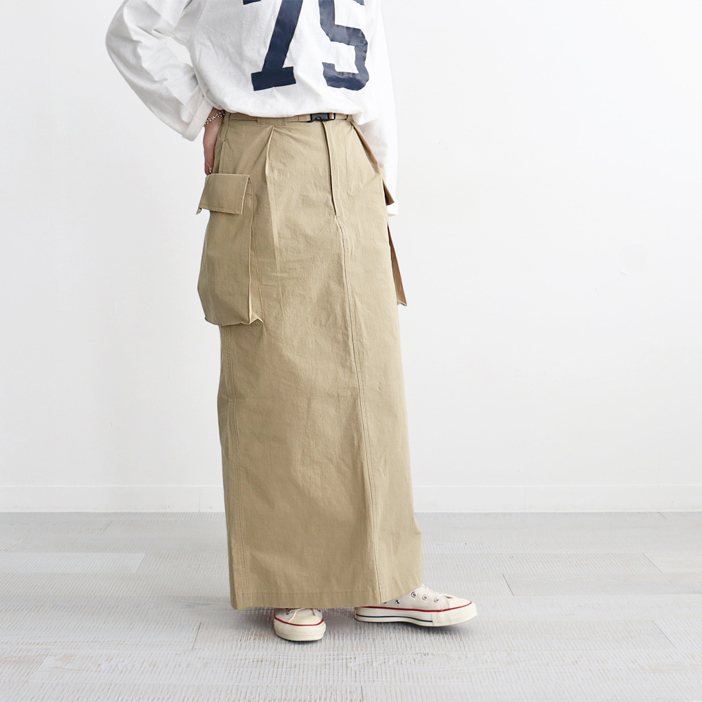 PHEENY(フィーニー) Cotton nylon dump military skirt