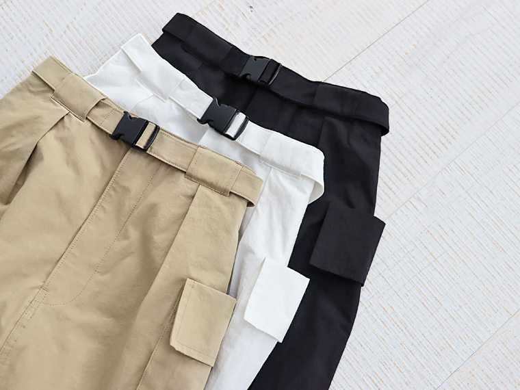 PHEENY(フィーニー) Cotton nylon dump military skirt