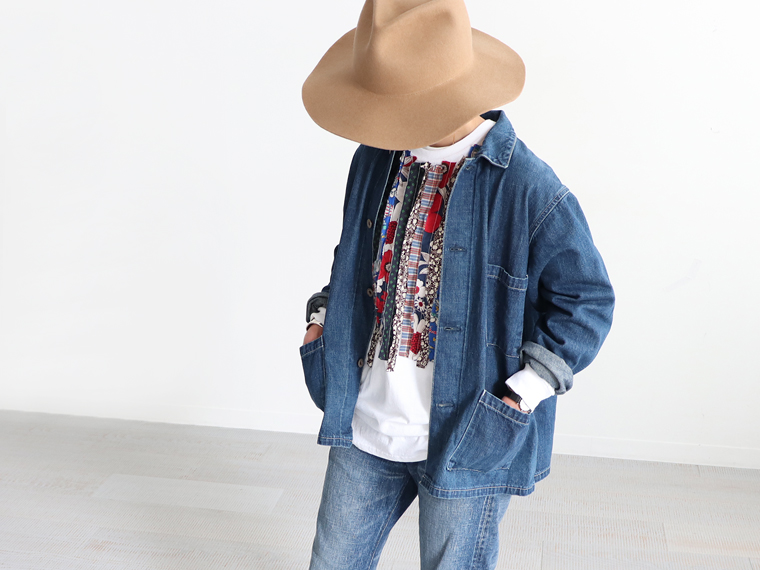 大注目 chimala チマラ DENIM MANDARIN JACKET en-dining.co.jp